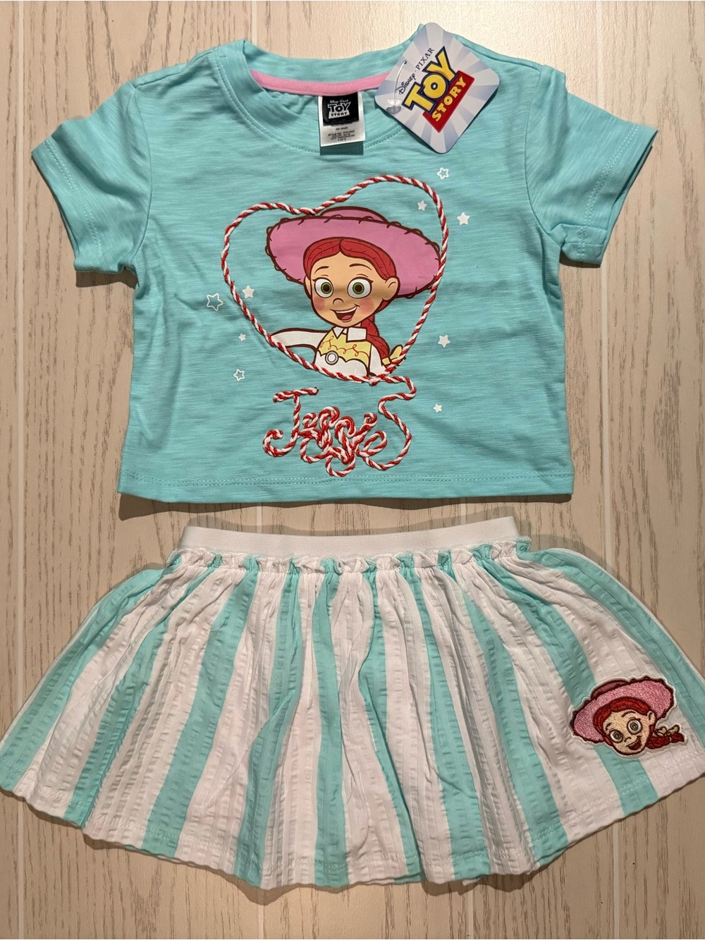 Disney Pixar Toy Story Jessie Toddler Girls 18M 2pc Skort Outfit Western NWT